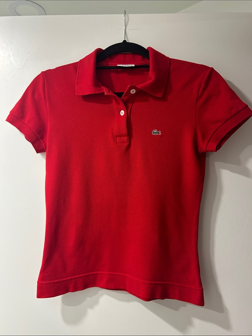 Red Lacoste Women’s Polo size 38